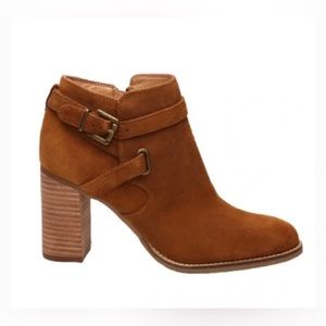 Franco Sarto Suede Orena Ankle Boots sz 8.5